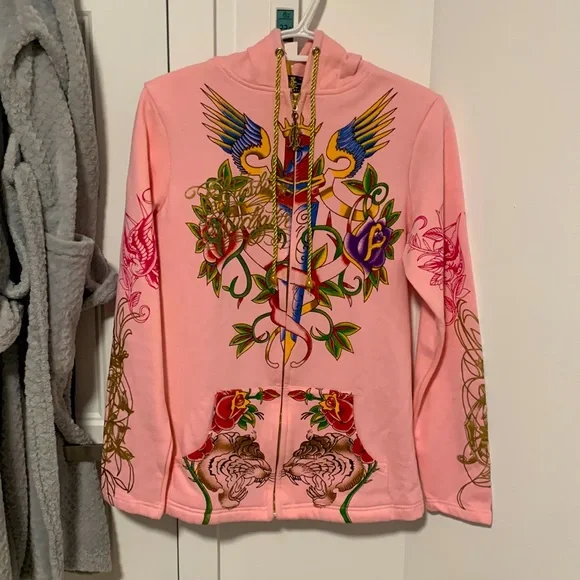 Christian Audigier Los Angeles Extreme Rare Pink Vest - Picture 2 of 6